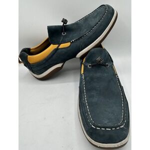Sperry Top Sider‎ Leather Boat Shoes 0588533 Blue Slip On Men's Size 10.5M